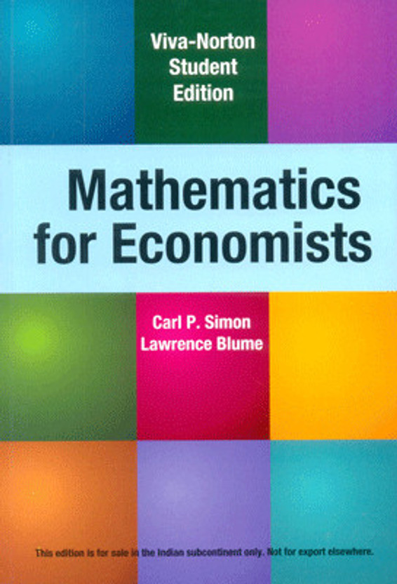 simon blume mathematics for economists
